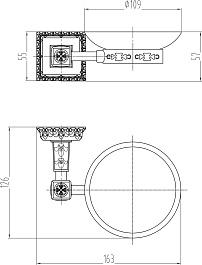 Milacio Мыльница Alicante MC.911.BR бронза – фотография-2